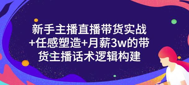 新手主播直播带货实战+信任感塑造+月薪3w的带货主播话术逻辑构建艺创吧-网创项目资源站-副业项目-创业项目-搞钱项目艺创吧