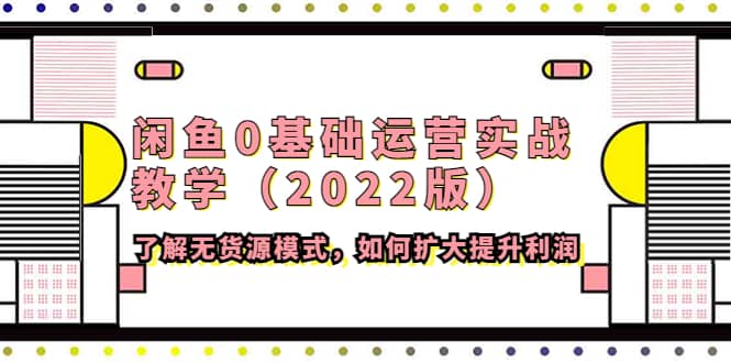 闲鱼0基础运营实战教学（2022版）了解无货源模式，如何扩大提升利润艺创吧-网创项目资源站-副业项目-创业项目-搞钱项目艺创吧