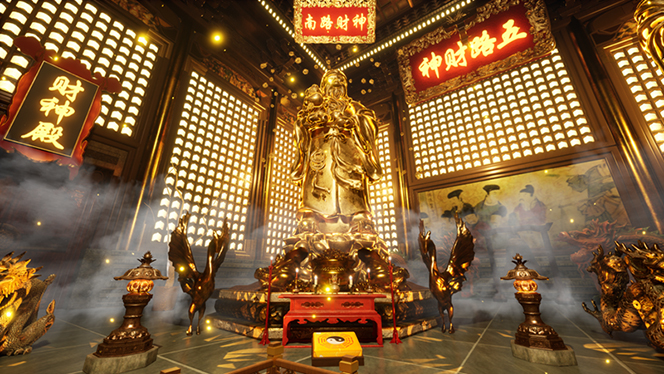 VR全景模式五路财神无人直播玩法，抖音目前最火玩法独家制作【吸金又吸睛】艺创吧-网创项目资源站-副业项目-创业项目-搞钱项目艺创吧