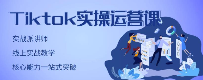TikTok实操运营课，手把手账号实战，适合零基础Tiktok新人艺创吧-网创项目资源站-副业项目-创业项目-搞钱项目艺创吧