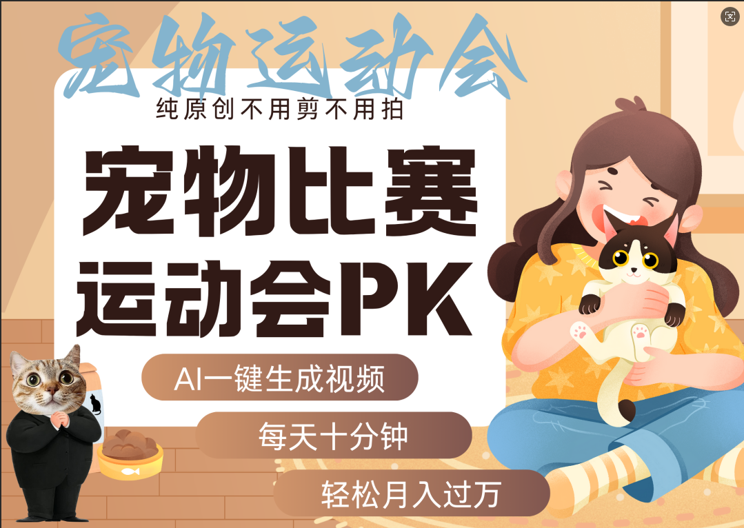 AI萌宠运动员跳水 射击  篮球  足球比赛   每天十分钟 附详细提示词文案库  代替做素材 卖提示词 卖虚拟资料  卖宠物产品 做宠物私人定制产品  带徒弟 带陪跑 卖课  创作者分成 月入5W+艺创吧-网创项目资源站-副业项目-创业项目-搞钱项目艺创吧