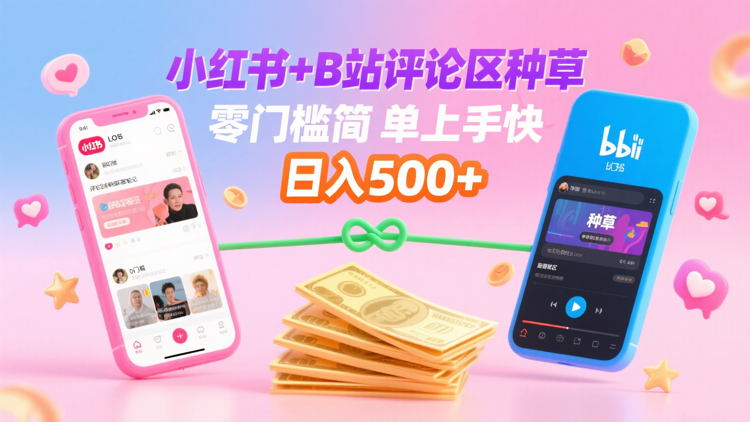 小红书+B站评论区种草，0门槛1分钟一单，只需复制粘贴，日入500+艺创吧-网创项目资源站-副业项目-创业项目-搞钱项目艺创吧