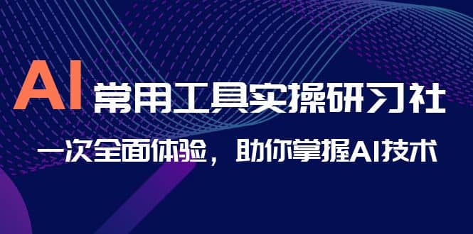 AI-常用工具实操研习社，一次全面体验，助你掌握AI技术艺创吧-网创项目资源站-副业项目-创业项目-搞钱项目艺创吧