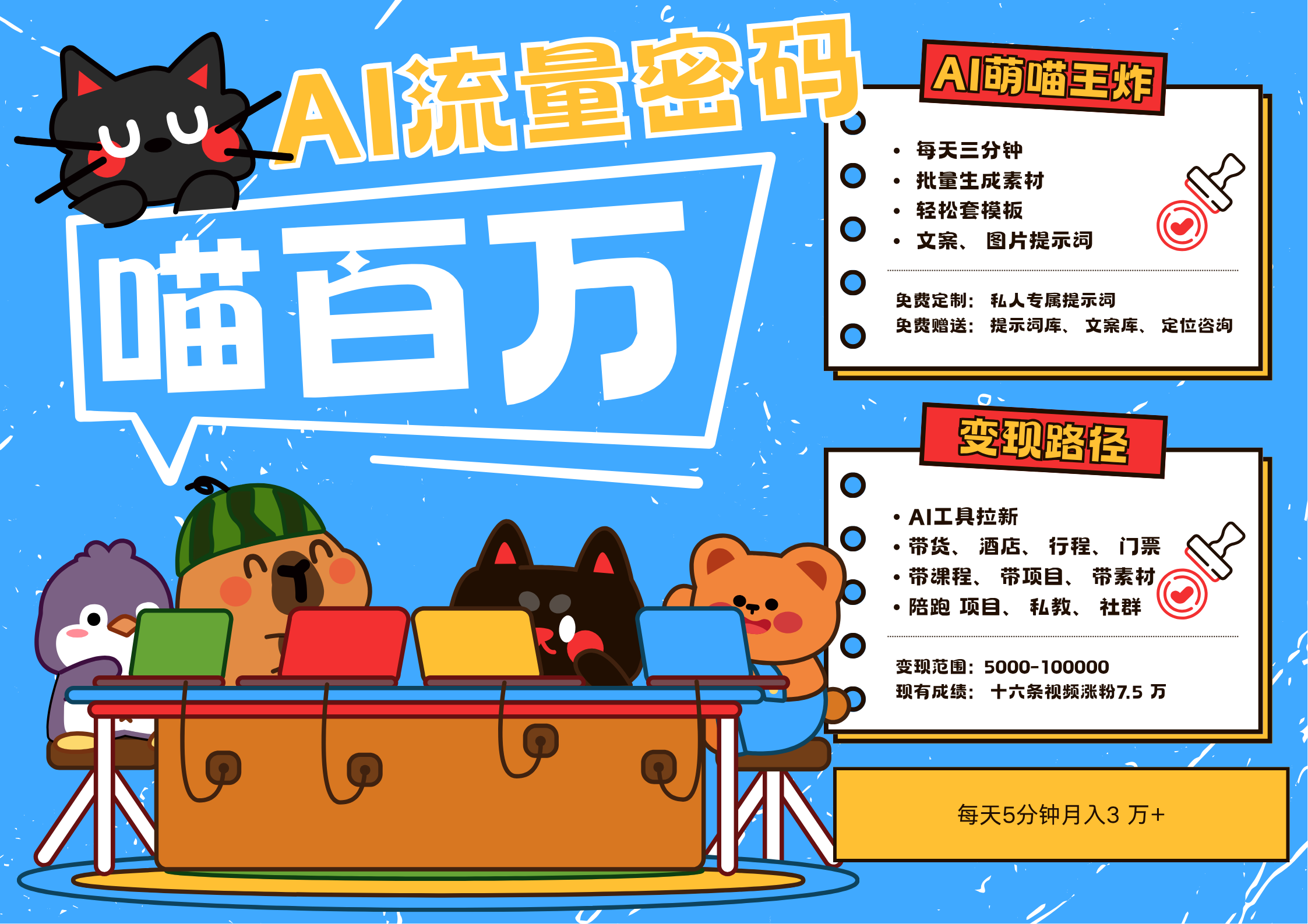 AI+宠物+旅行2025最火流量密码 轻松用AI宠物做文旅账号 可带货，带酒店，可以带行程，旅行社 小白三分钟学会 N种变现渠道 月入五位数  管道收益艺创吧-网创项目资源站-副业项目-创业项目-搞钱项目艺创吧