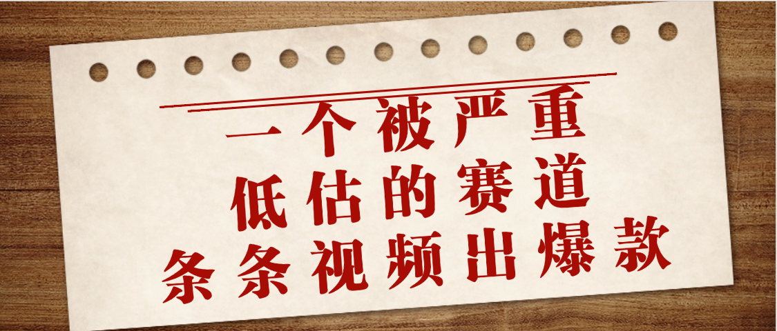 一个被严重低估的赛道，条条视频出爆款，一个月变现3万+艺创吧-网创项目资源站-副业项目-创业项目-搞钱项目艺创吧