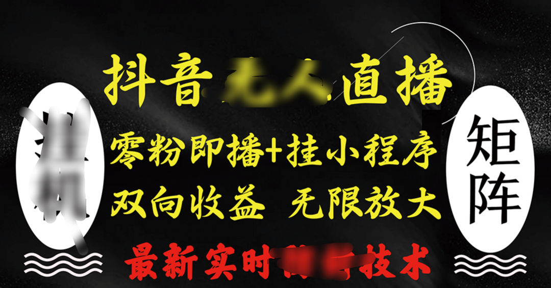 抖音无人直播最新独家玩法,小雪花+撸音浪双向收益,可矩阵放大艺创吧-网创项目资源站-副业项目-创业项目-搞钱项目艺创吧