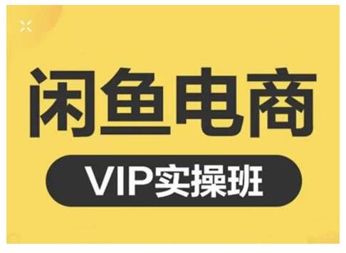 闲鱼电商零基础入门到进阶VIP实战课程，帮助你掌握闲鱼电商所需的各项技能艺创吧-网创项目资源站-副业项目-创业项目-搞钱项目艺创吧
