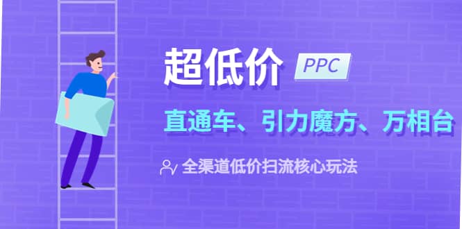 2023超低价·ppc—“直通车、引力魔方、万相台”全渠道·低价扫流核心玩法艺创吧-网创项目资源站-副业项目-创业项目-搞钱项目艺创吧