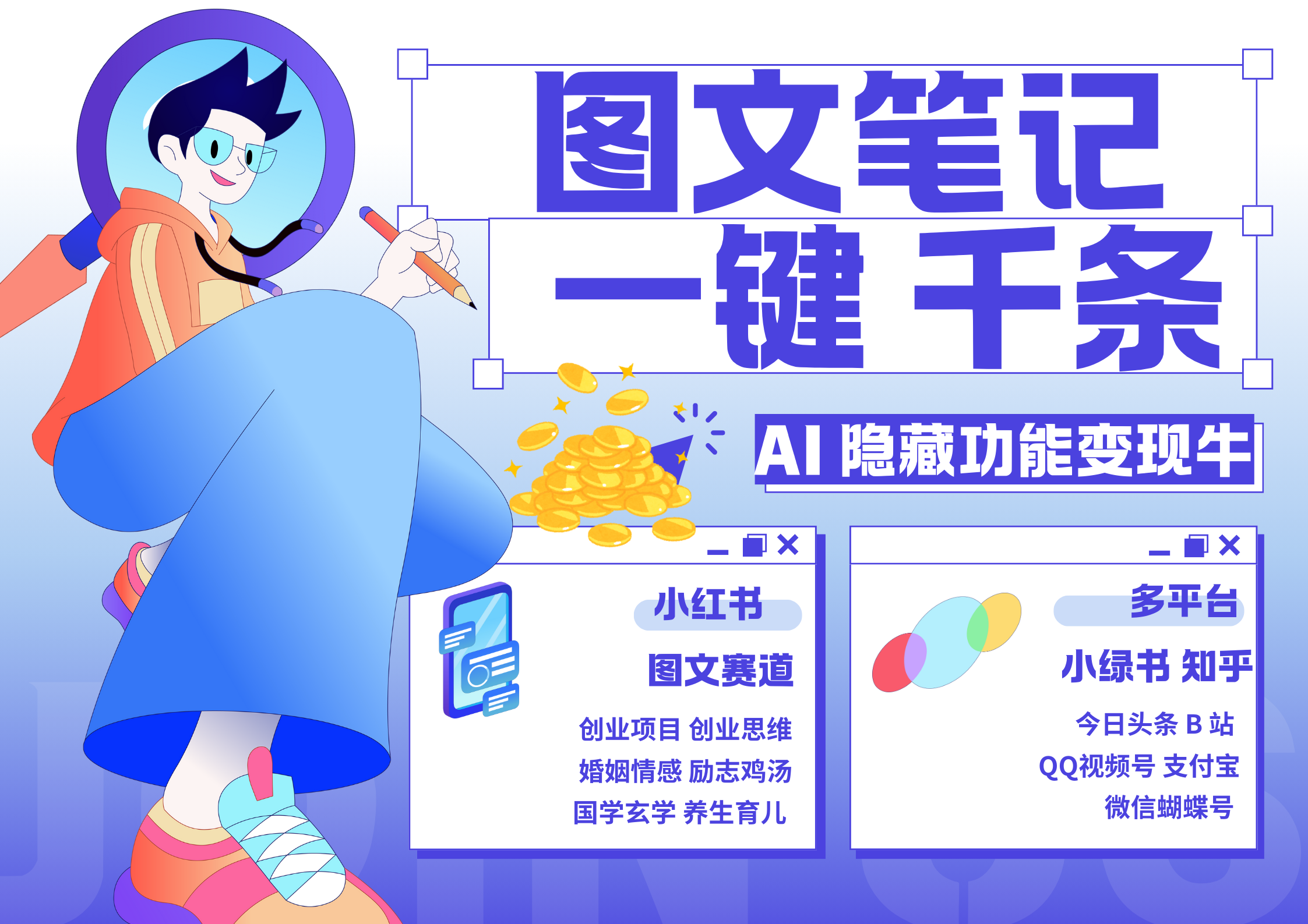 小红书小绿书 秒生图文一键千条 轻松变现3W+艺创吧-网创项目资源站-副业项目-创业项目-搞钱项目艺创吧