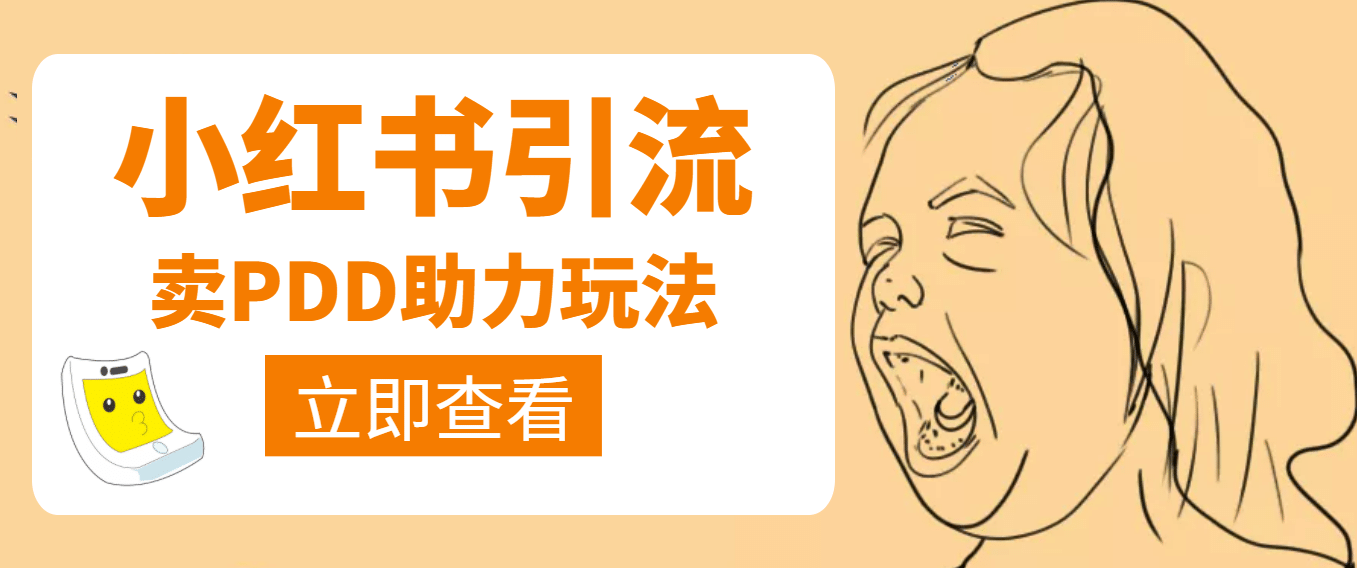 利用小红书卖拼多多助力艺创吧-网创项目资源站-副业项目-创业项目-搞钱项目艺创吧