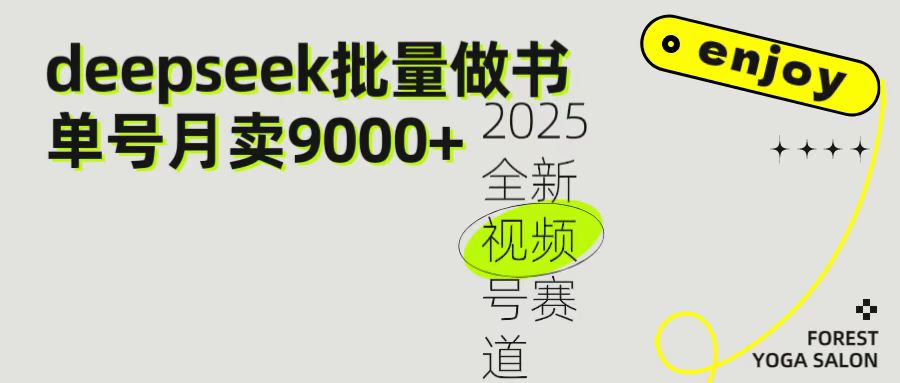 2025最新视频号项目 如何用Deepseek快速批量制作书单号 日入1000＋艺创吧-网创项目资源站-副业项目-创业项目-搞钱项目艺创吧
