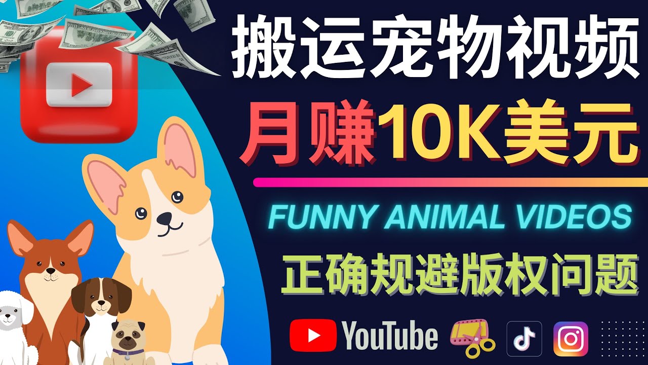 搬运TIKTOK视频到YouTube，并进行二次创作，月赚1万美元以上艺创吧-网创项目资源站-副业项目-创业项目-搞钱项目艺创吧