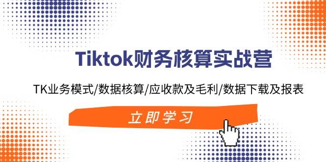 Tiktok财务核算实战营：TK业务模式/数据核算/应收款及毛利/数据下载及报表艺创吧-网创项目资源站-副业项目-创业项目-搞钱项目艺创吧