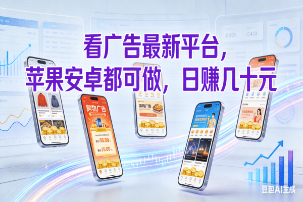 看广告最新平台，苹果安卓都可做，日赚几十元艺创吧-网创项目资源站-副业项目-创业项目-搞钱项目艺创吧